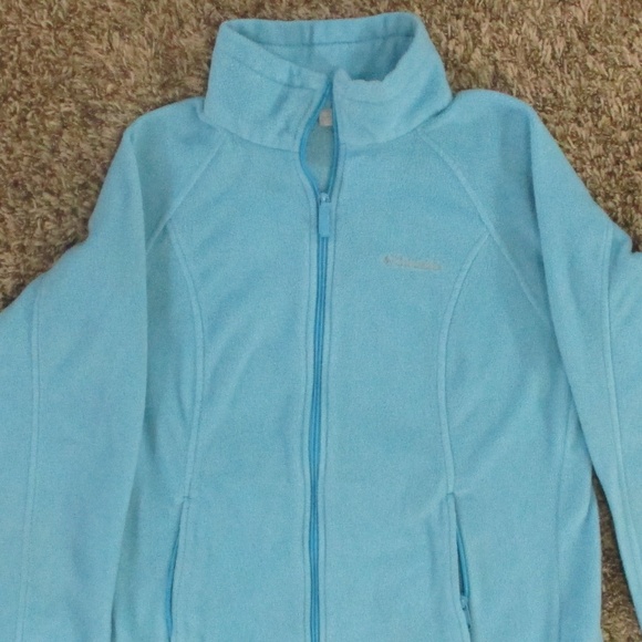 Columbia Jacket Women's Medium‎ Powder Blue Benton Springs Full Zip Fleece - Picture 3 of 7